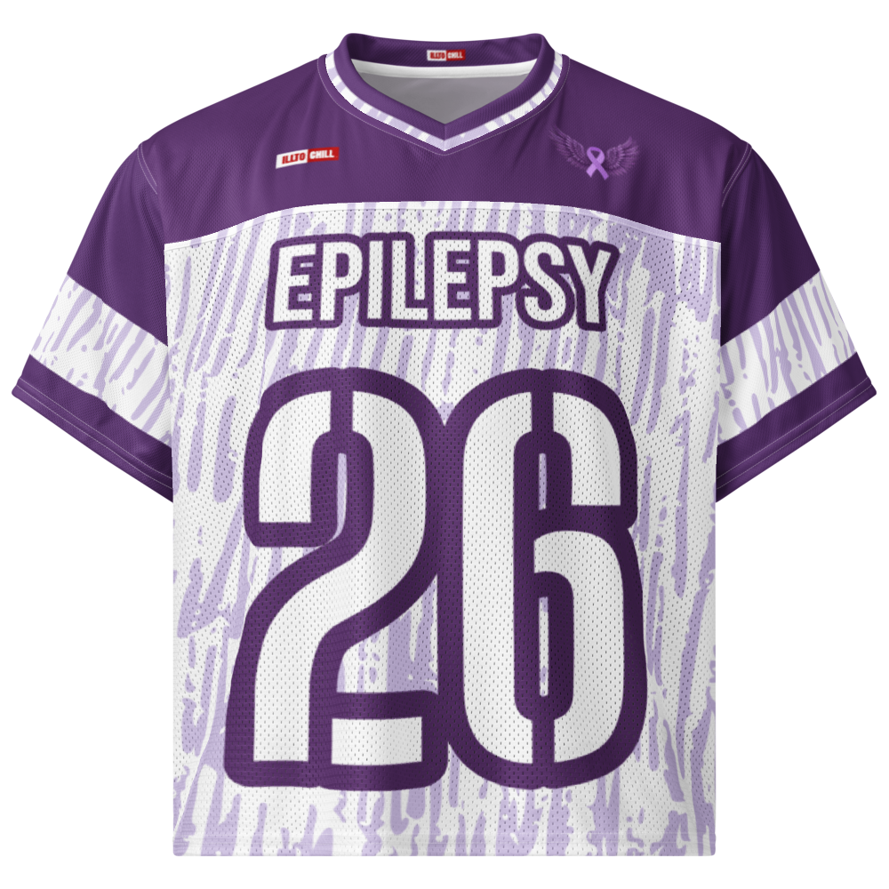 ILLTOCHILL epilepsy football jersey awareness sport