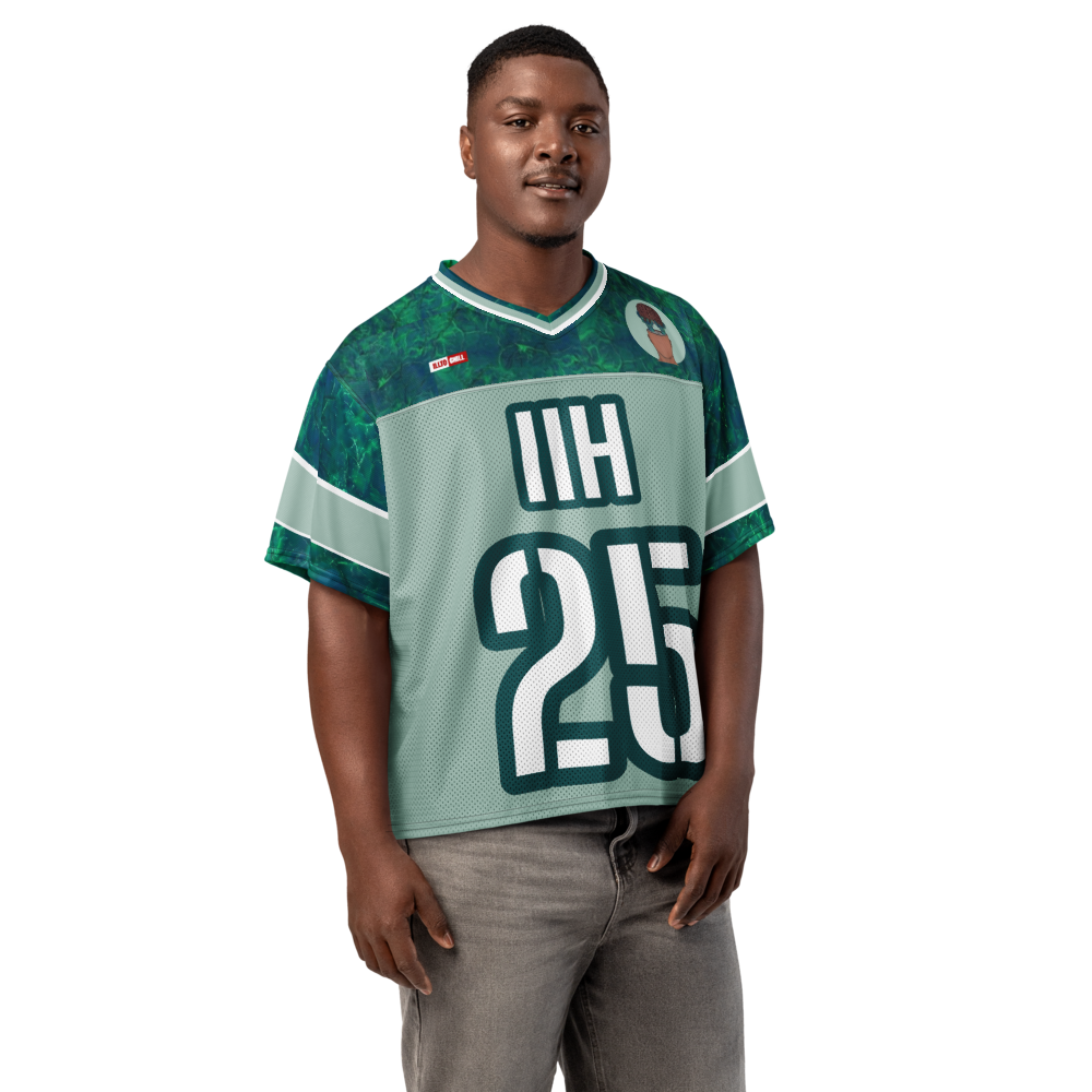 ILLTOCHILL IIH awareness Idiopathic Intracranial Hypertension support Boxy football jersey
