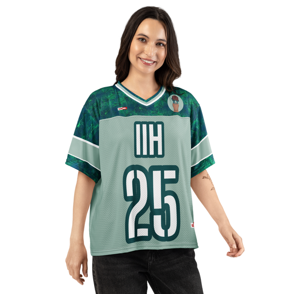ILLTOCHILL IIH awareness Idiopathic Intracranial Hypertension support Boxy football jersey