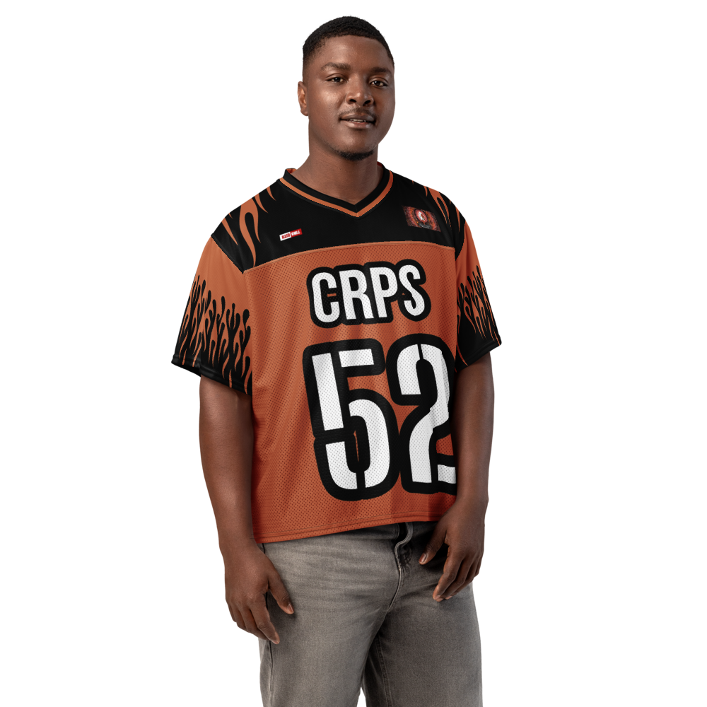 Game on pain on CRPS performance comfort Football Jersey by ILLTOCHILL