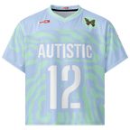 Autism Team Spirit Boxy Football Jersey – Game Day Neurodivergent Confidence ILLTOCHILL - ILLTOCHILL autism awareness merchandise