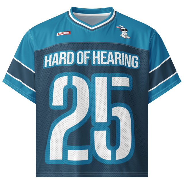 Game Face No Noise Hard of Hearing Football Jersey – ILLTOCHILL
