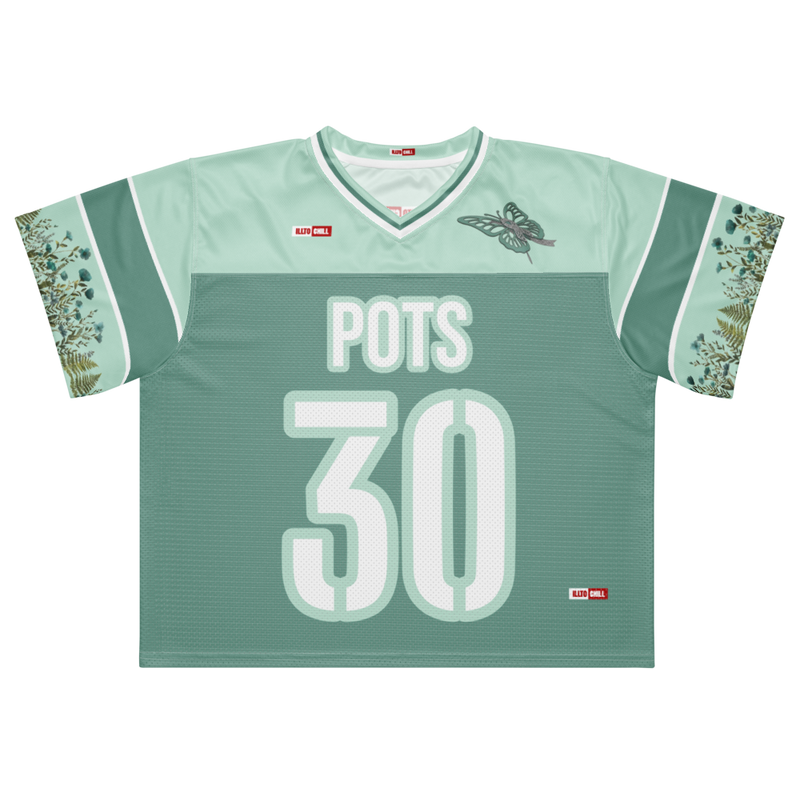 ILLTOCHILL POTS awareness Boxy football jersey