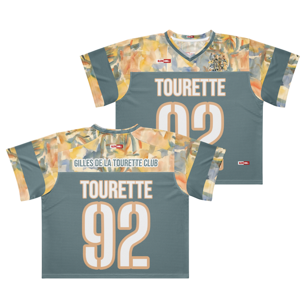 ILLTOCHILL Tourette syndrome awareness and support Boxy football jersey
