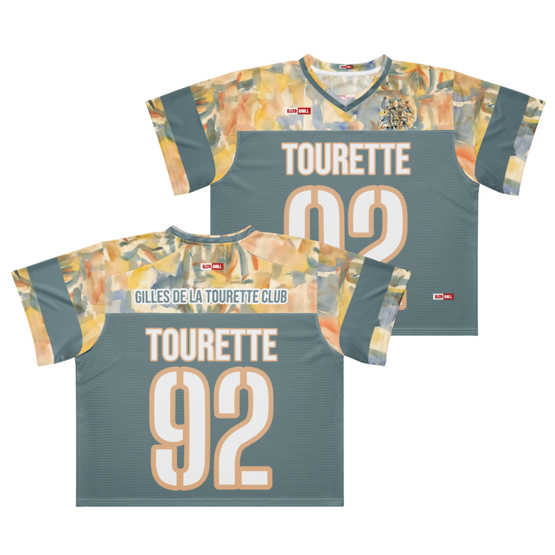 Unapologetic Energy Tourette Syndrome Football Jersey – ILLTOCHILL Apparel