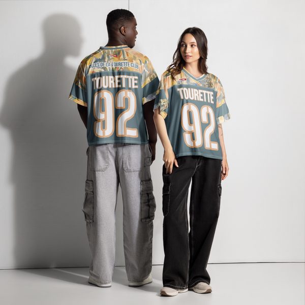ILLTOCHILL Tourette syndrome awareness and support Boxy football jersey