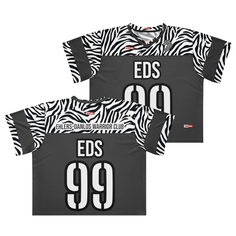 ILLTOCHILL EDS ehler danlos syndrome awareness Boxy football jersey