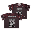 Anxiety Warrior Boxy Football Jersey Mental Health Anxiety Streetwear Apparel by ILLTOCHILL