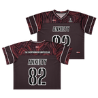 Anxiety Warrior Boxy Football Jersey Mental Health Anxiety Streetwear Apparel by ILLTOCHILL