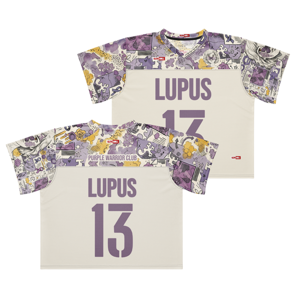 ILLTOCHILL lupus disorder Boxy football jersey