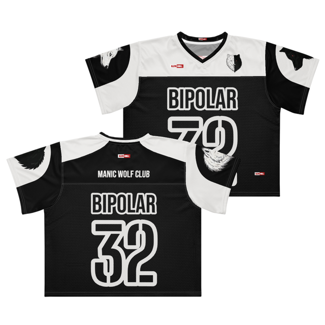 Bipolar Boxy Football Jersey – Sport Style Meets Mental Health Identity by ILLTOCHILL