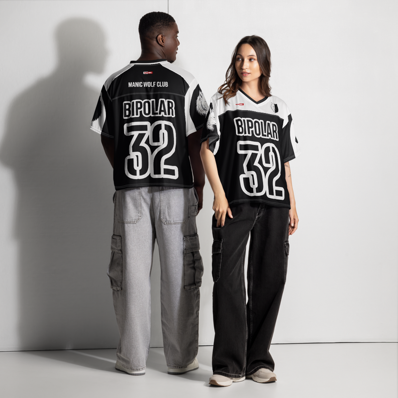 ILLTOCHILL Bipolar disorder Boxy football jersey