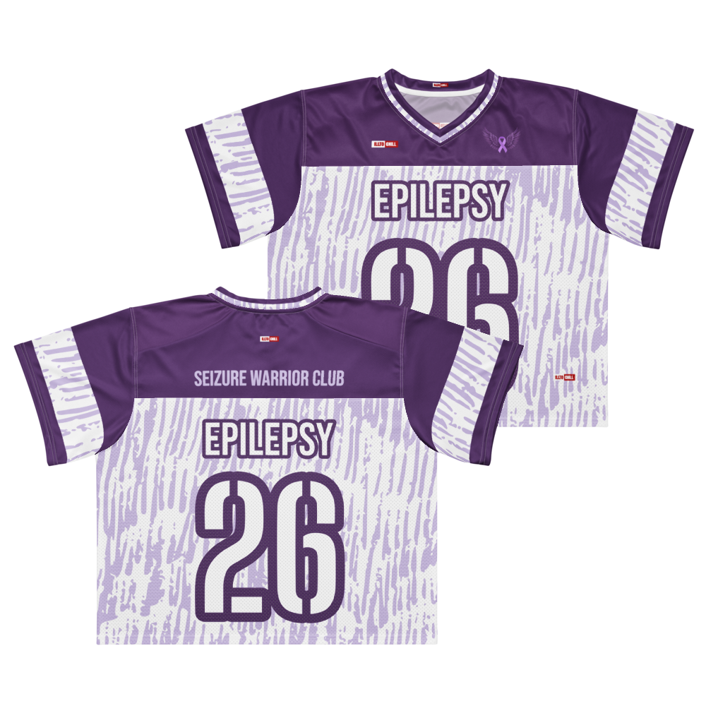 Game On Epilepsy Football Jersey – by ILLTOCHILL Sport Identity Wear