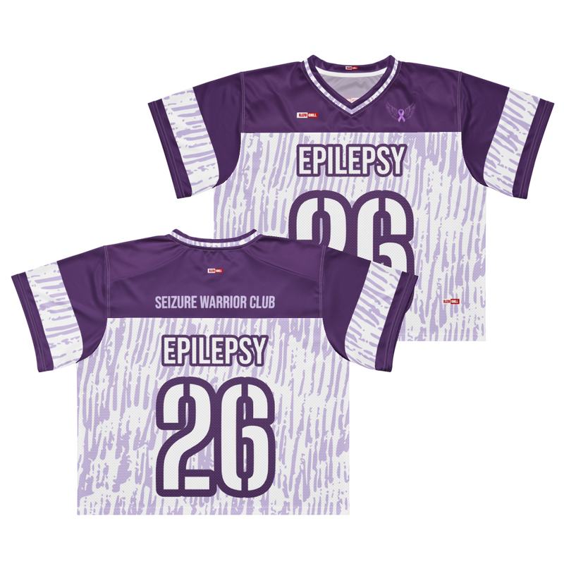 Game On Epilepsy Football Jersey – by ILLTOCHILL Sport Identity Wear