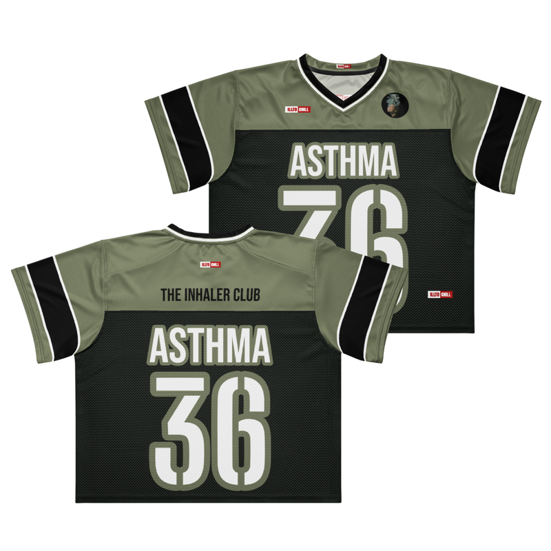 Breathe And Move Asthma Football Jersey – ILLTOCHILL Activewear