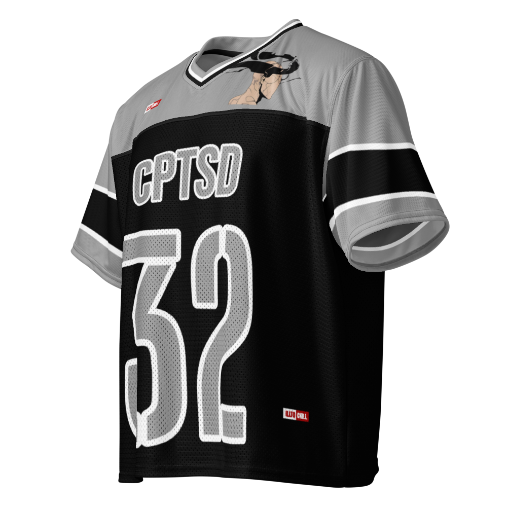 Game Face Healing C-PTSD Football Jersey – ILLTOCHILL Street Style