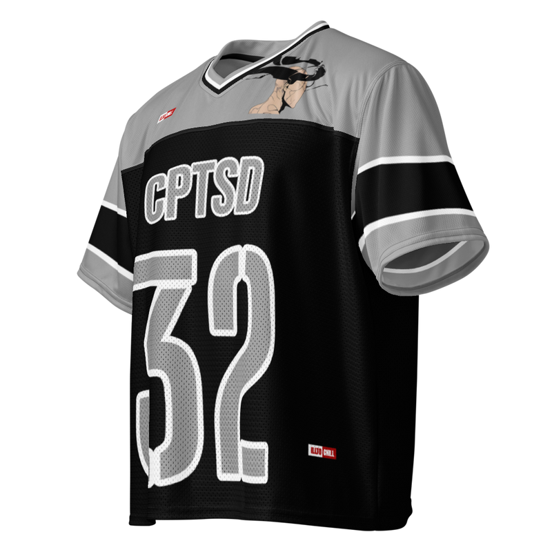 Game Face Healing C-PTSD Football Jersey – ILLTOCHILL Street Style