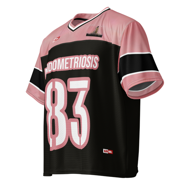 ILLTOCHILL Endometriosis awareness Endo support Boxy football jersey