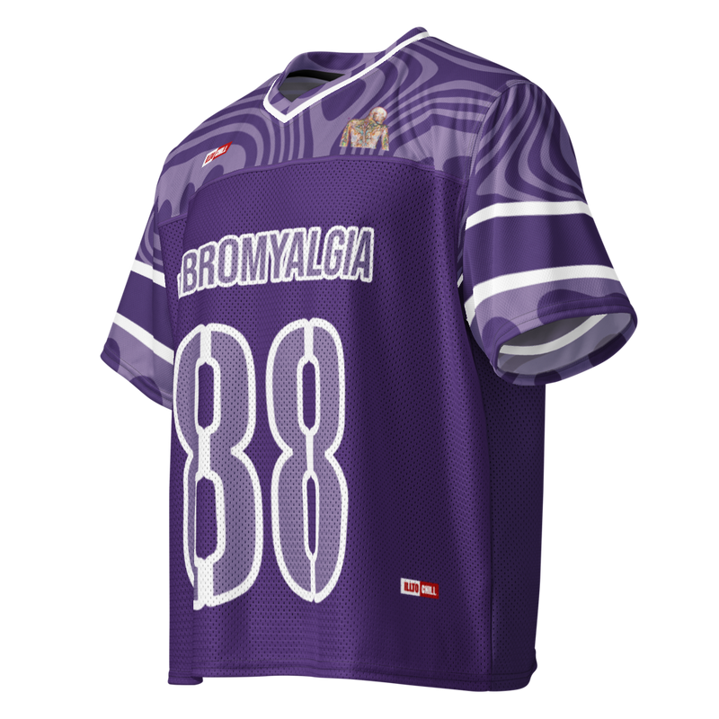 ILLTOCHILL Fibromyalgia awareness Boxy football jersey