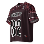 Anxiety Warrior Boxy Football Jersey Mental Health Anxiety Streetwear Apparel by ILLTOCHILL