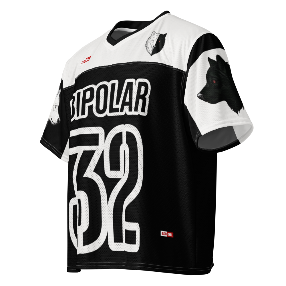 Bipolar Boxy Football Jersey – Sport Style Meets Mental Health Identity by ILLTOCHILL