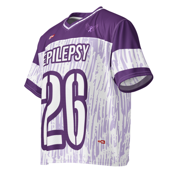 ILLTOCHILL Epilepsy awareness and support Boxy football jersey