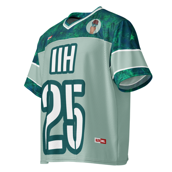 ILLTOCHILL IIH awareness Idiopathic Intracranial Hypertension support Boxy football jersey