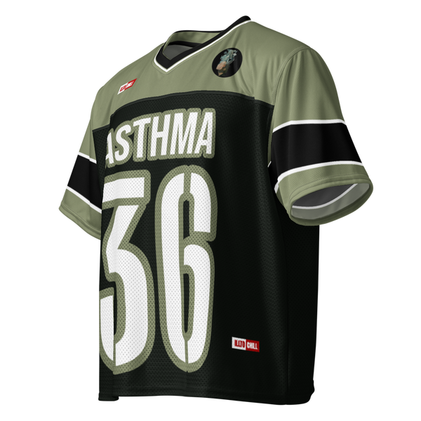 ILLTOCHILL Asthma awareness support Boxy football jersey