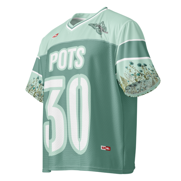 ILLTOCHILL POTS awareness Boxy football jersey