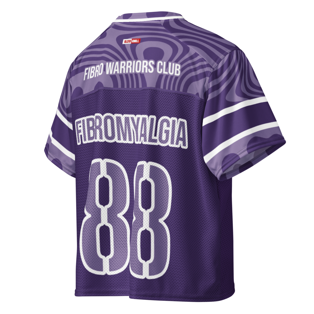 ILLTOCHILL Fibromyalgia awareness Boxy football jersey