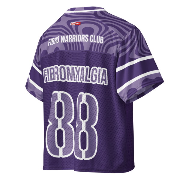 ILLTOCHILL Fibromyalgia awareness Boxy football jersey