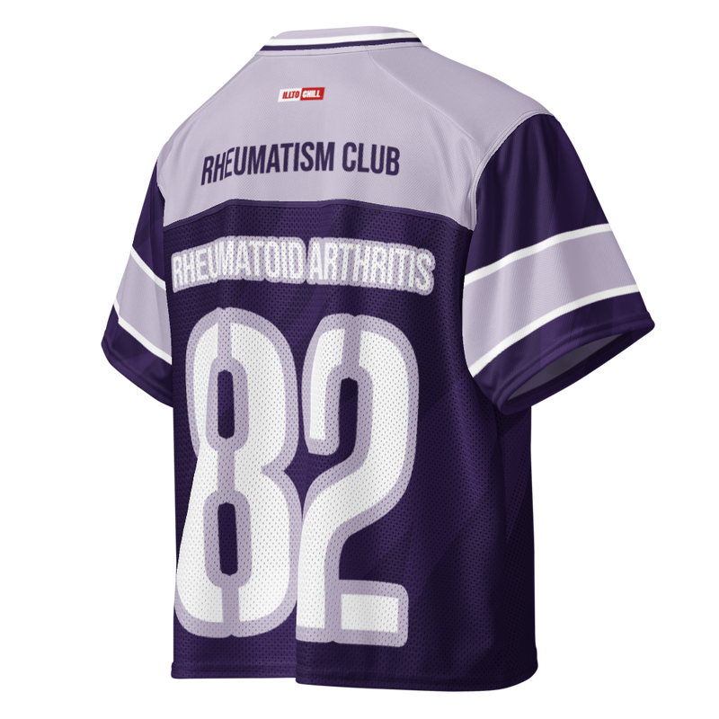 Play Through Pain Rheumatoid Arthritis Football Jersey – ILLTOCHILL Athletic Resilience Wear