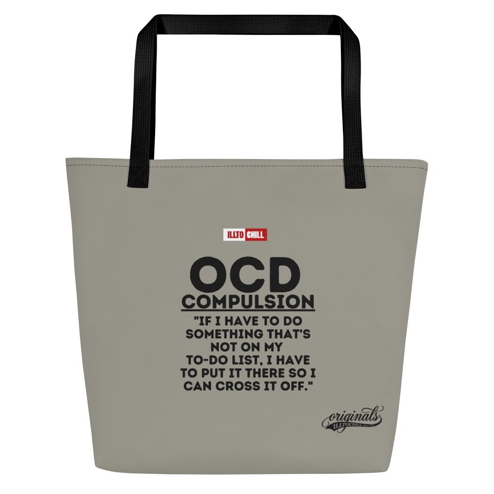 OCD Pride Everyday Carry: All Over Print Large Tote Bag for Every Obsessive Thinker | ILLTOCHILL