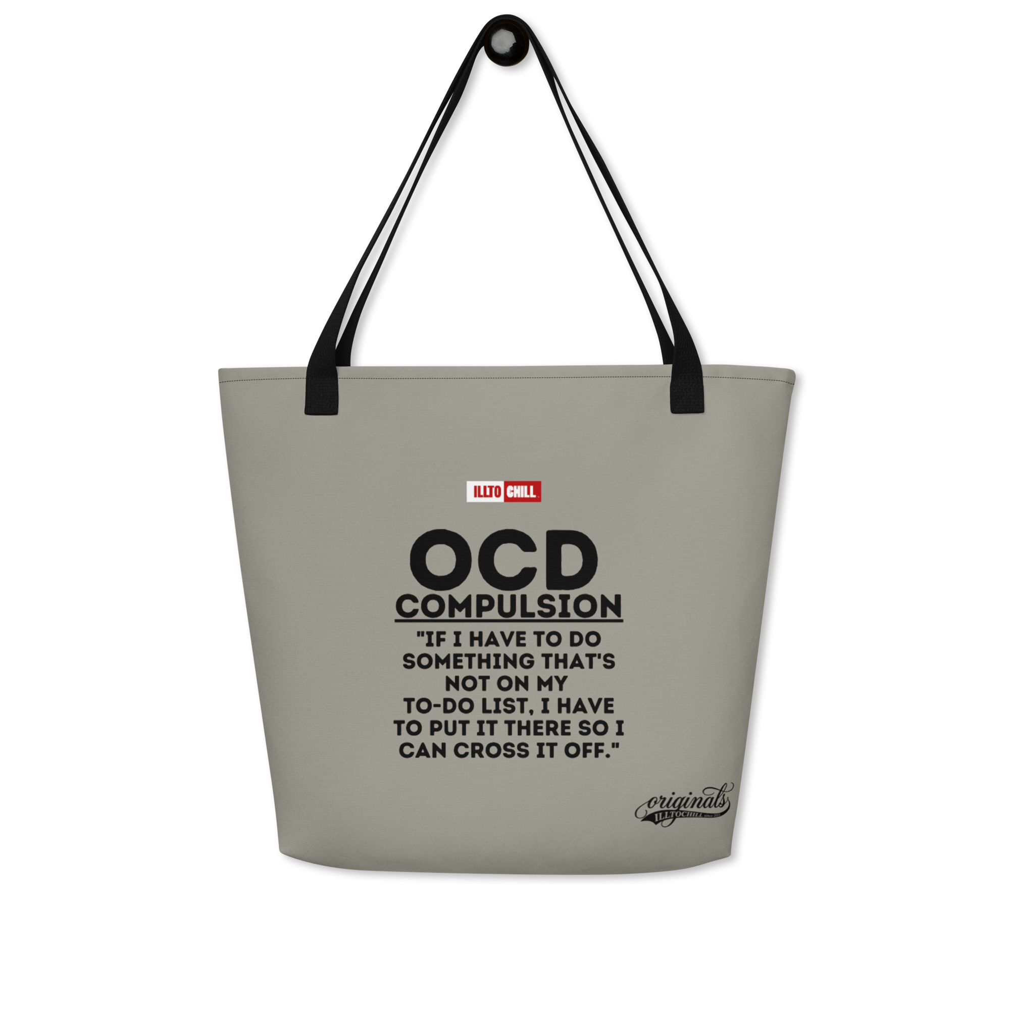OCD Pride Everyday Carry: All Over Print Large Tote Bag for Every Obsessive Thinker | ILLTOCHILL