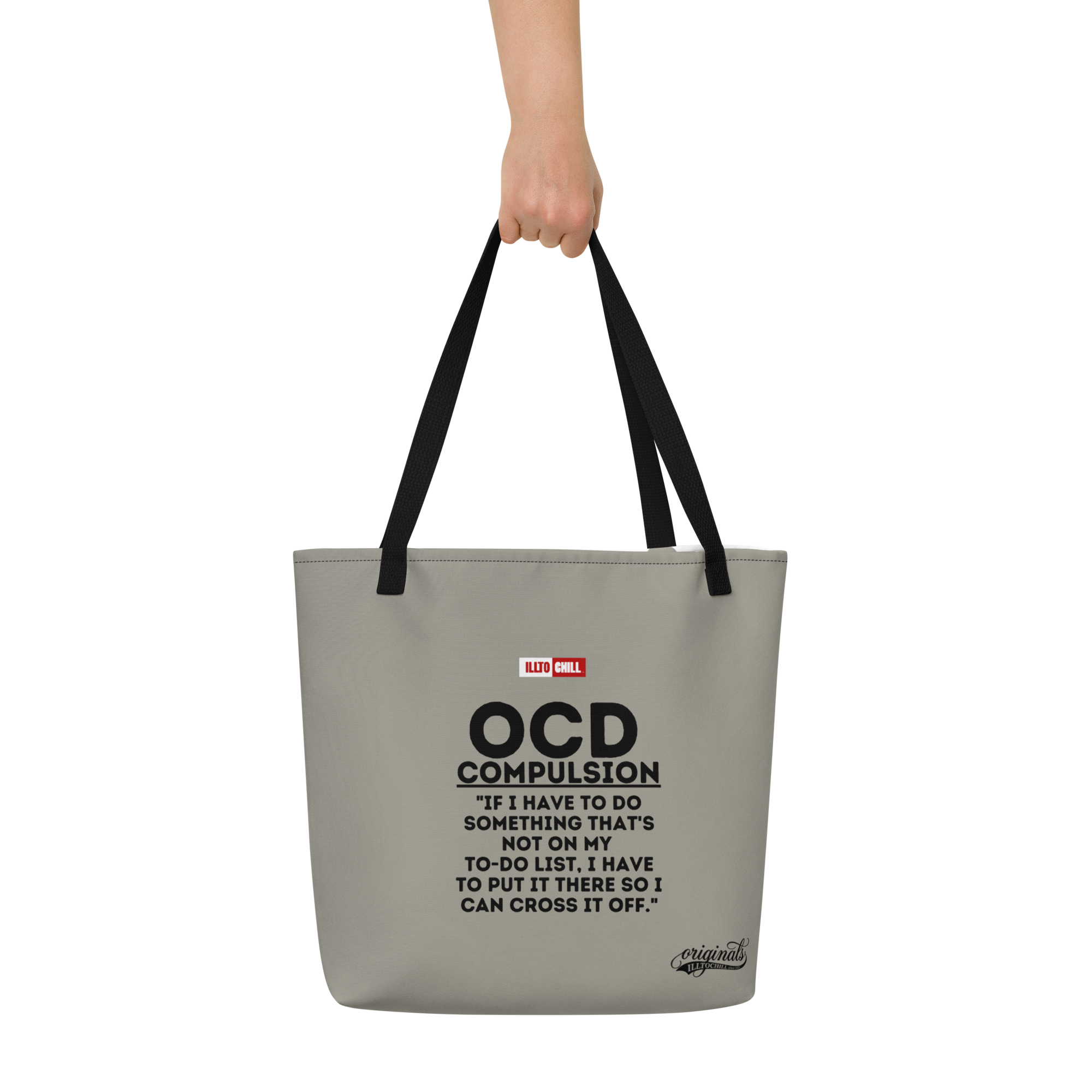 OCD Pride Everyday Carry: All Over Print Large Tote Bag for Every Obsessive Thinker | ILLTOCHILL