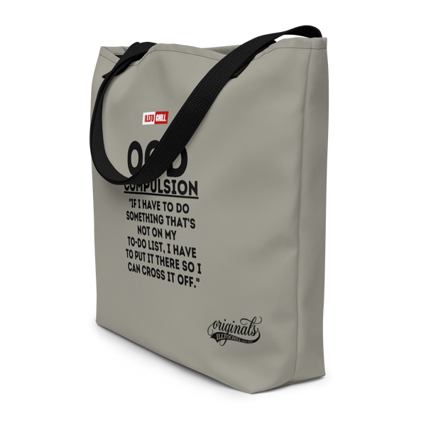 OCD All-Over Print Large Tote Bag