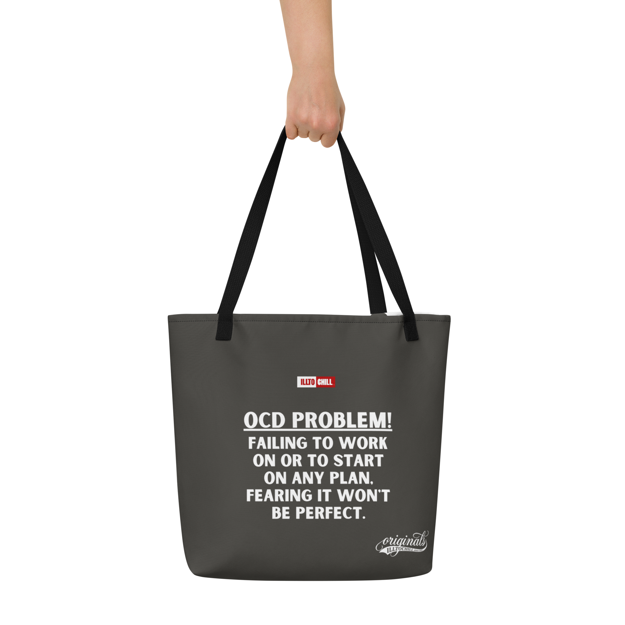 OCD Owned: All Over Print Large Tote Bag for the Community | ILLTOCHILL