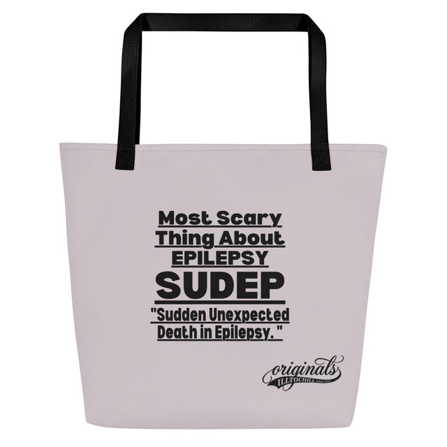 Epilepsy All Over Print Large Tote Bag for the Epileptic Community | ILLTOCHILL