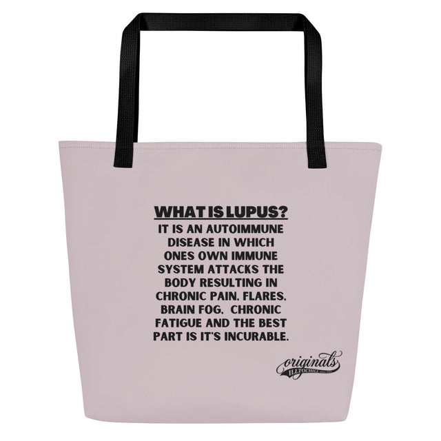 Lupus Advocate All Over Print Large Tote Bag — Carry It Your Way | ILLTOCHILL