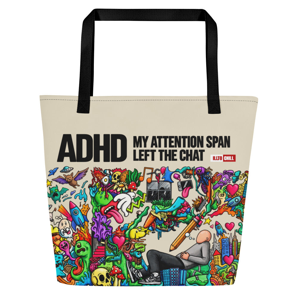 illtochill-adhd-awareness-attention-deficit-hyperactivity-disorder-gift-tote-bag