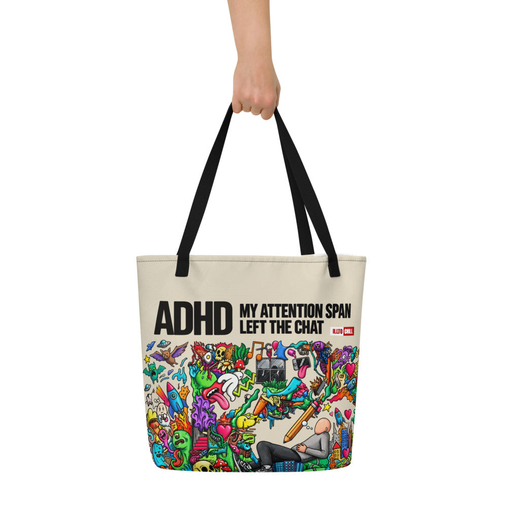 illtochill-adhd-awareness-attention-deficit-hyperactivity-disorder-gift-tote-bag