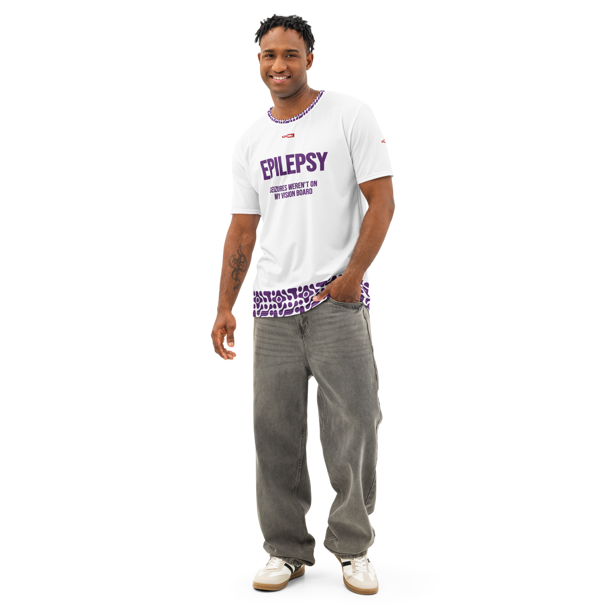 Brain Storm Epilepsy Cotton Crew T-Shirt – by ILLTOCHILL Everyday Identity Wear