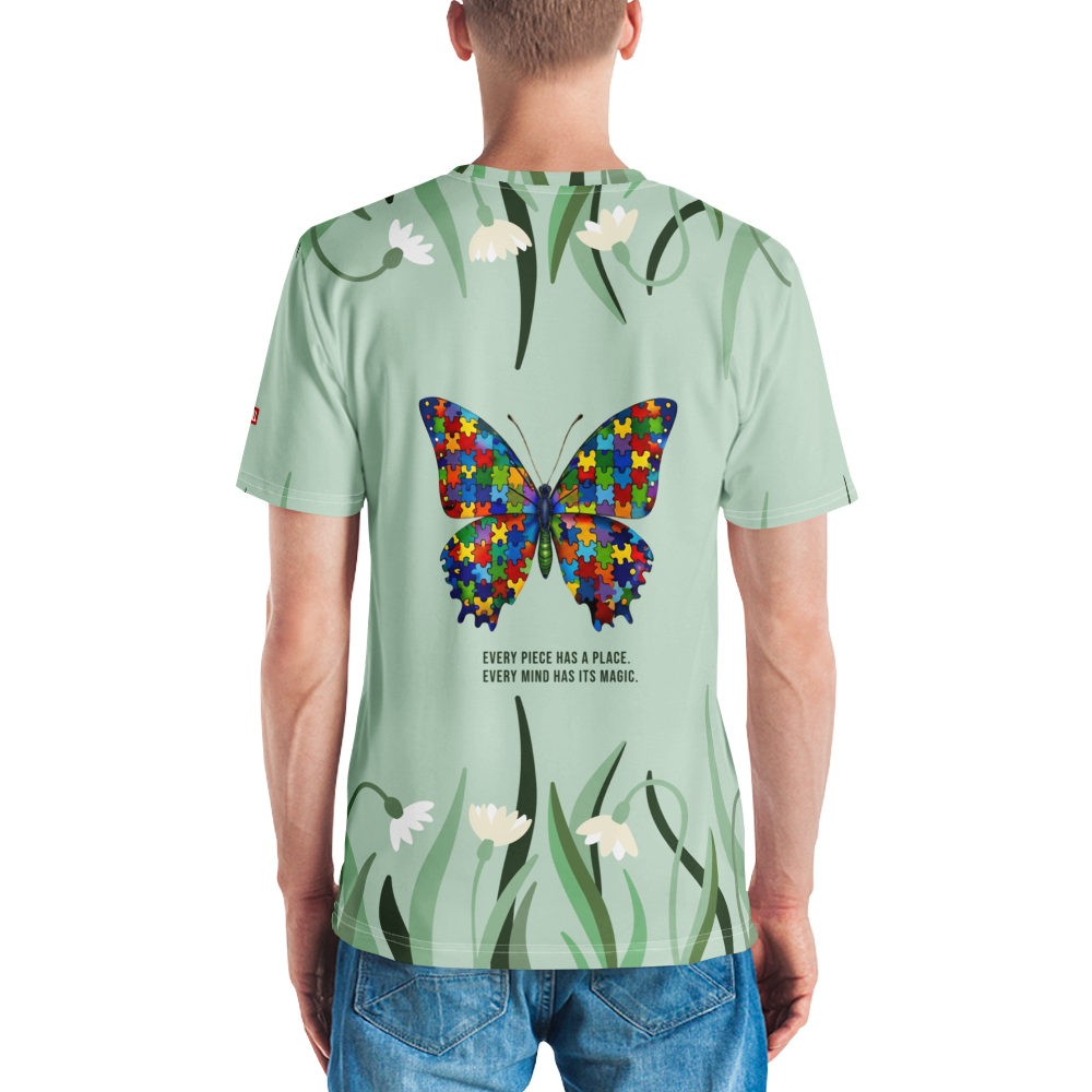 Autism Identity All-Over Print T-Shirt – Statement Apparel for Acceptance ILLTOCHILL - ILLTOCHILL autism awareness merchandise