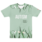 Autism Identity All-Over Print T-Shirt – Statement Apparel for Acceptance ILLTOCHILL - ILLTOCHILL autism awareness merchandise