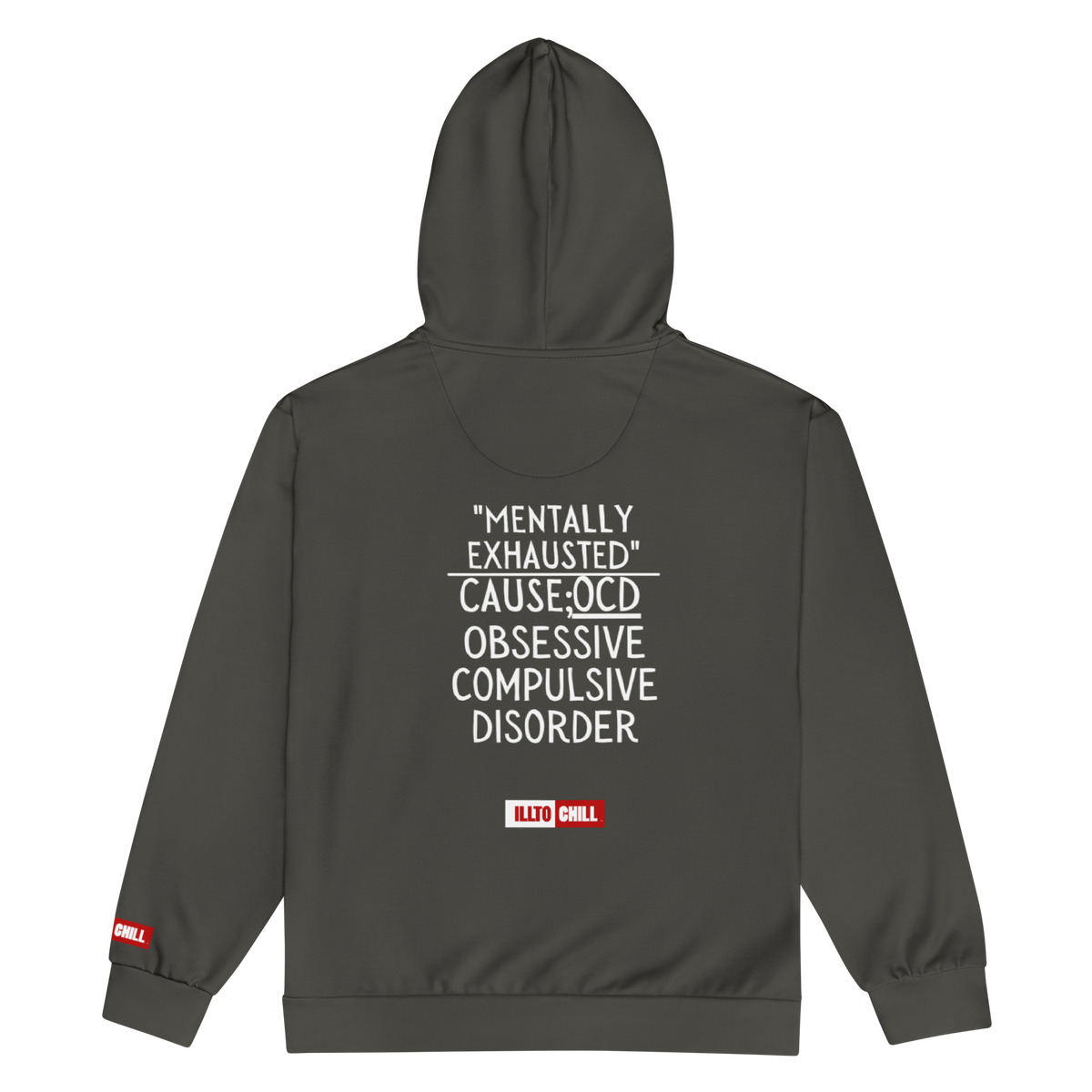 OCD Zipped Up and Unashamed: Unisex Zip Hoodie for the OCD Community That Sets the Terms | ILLTOCHILL