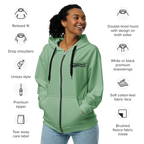 OCD Layered and Loud: Unisex Zip Hoodie for Every Intrusive Thinker | ILLTOCHILL