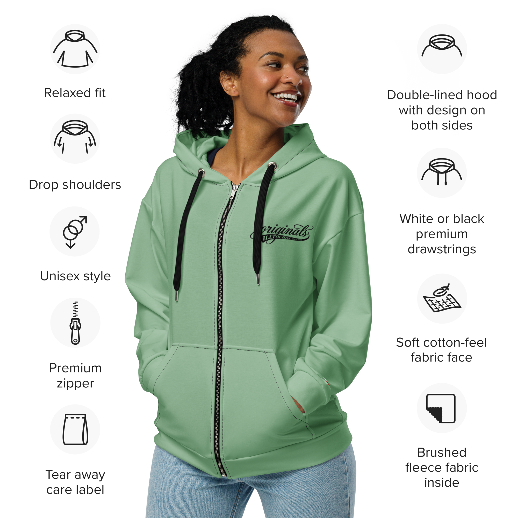 OCD Layered and Loud: Unisex Zip Hoodie for Every Intrusive Thinker | ILLTOCHILL