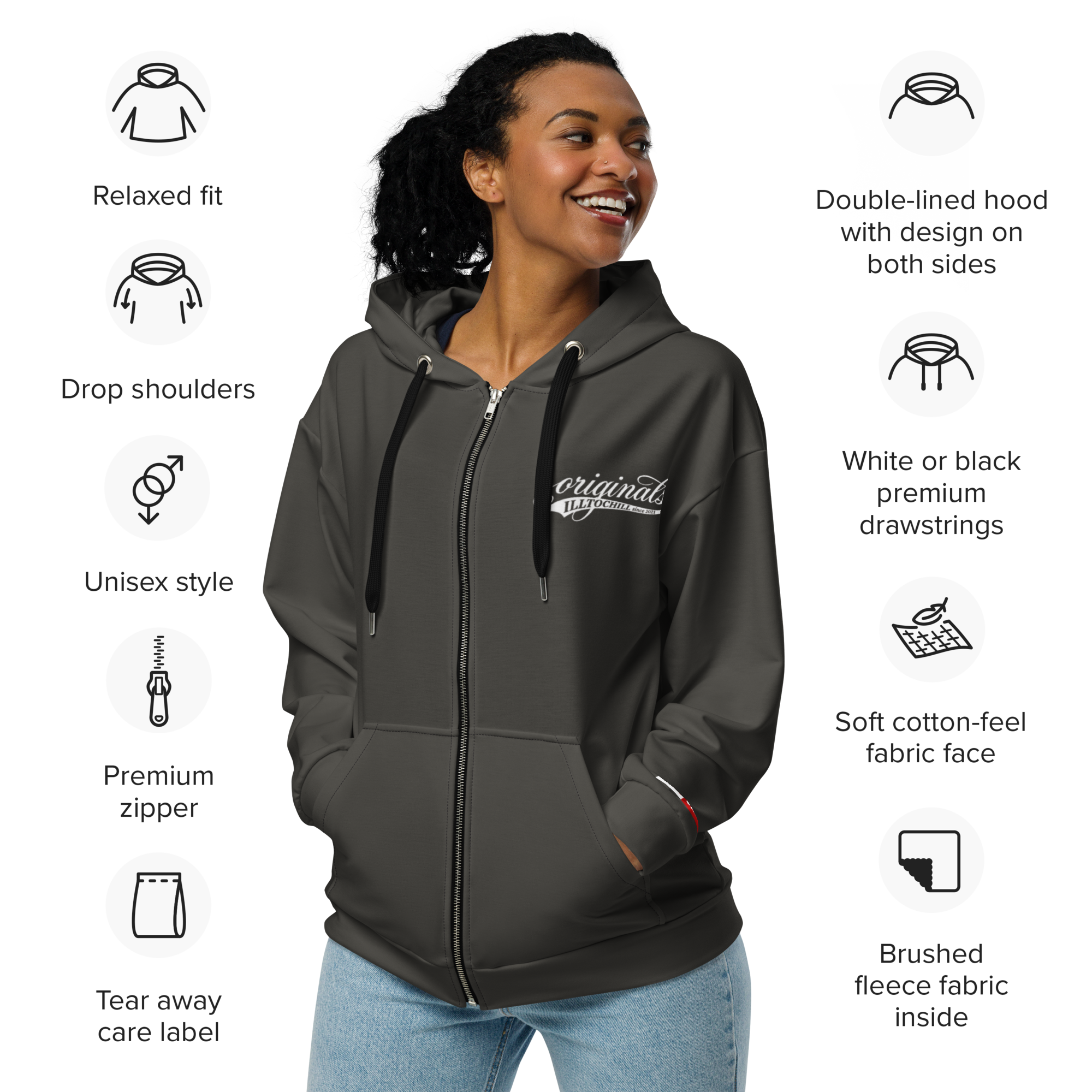 OCD Zipped Up and Unashamed: Unisex Zip Hoodie for the OCD Community That Sets the Terms | ILLTOCHILL