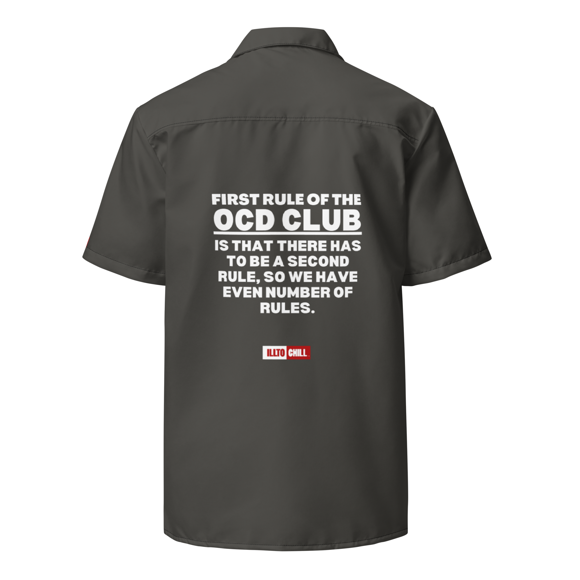 OCD Showing Up Loud: Unisex Button Shirt for the OCD Community | ILLTOCHILL