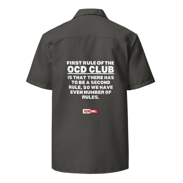 OCD Showing Up Loud: Unisex Button Shirt for the OCD Community | ILLTOCHILL